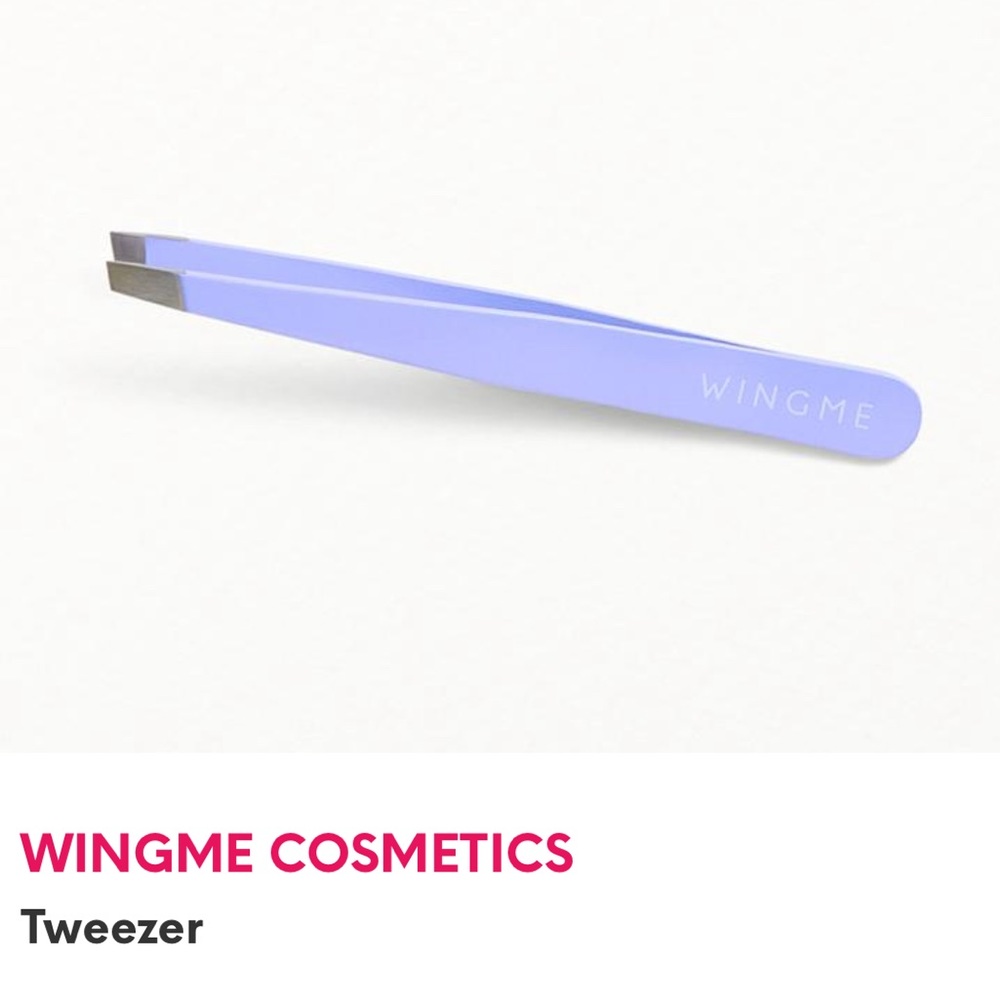 WINGME Precision periwinkle non slip coated Tweezers